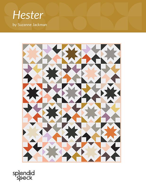 Hester Quilt Paper Pattern SS266 by Suzanne Jackman for Splendid Speck 3 sizes Baby, Throw and Twin