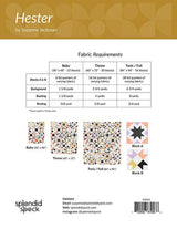 Hester Quilt Paper Pattern SS266 by Suzanne Jackman for Splendid Speck 3 sizes Baby, Throw and Twin