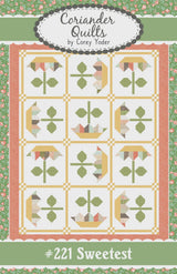 Sweetest Quilt Pattern by Coriander Quilts CQP221 Quilt Size 68 x 87