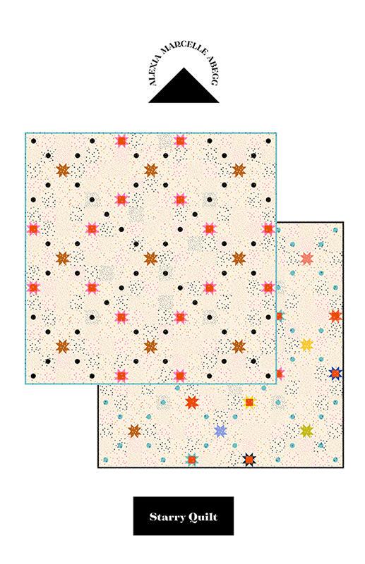 Starry Quilt Pattern by Alexia Marcelle Abegg AMA104 Quilt size: baby, throw, queen, king