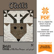 Chili Quilt Pattern Only - INSTANT DIGITAL DOWNLOAD - From Heidi Cook for Villa Rosa Designs Size 36" x 40"