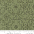 a green background with spider webs and spider webs