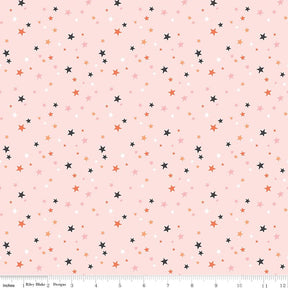 Hey Pumpkin Stars Blush Yardage C16037-Blush by My Mind's Eye for Riley Blake Designs Sold in 1/2 yard increments