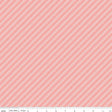 Between the Pages Stripes Coral Yardage C15374-Coral by Fran Gulick of Cotton and Joy for Riley Blake Designs Sold in 1/2 yard increments