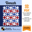 Tomah Quilt Pattern Only - INSTANT DIGITAL DOWNLOAD - From Rachelle Handmade for Villa Rosa Designs Size 60" x 72"