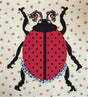 Whatevers! #32 Ladybug pattern by Laura Heine Pattern makes collage quilt that measures 8 x 8