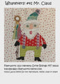 Whatevers! #41 Mr. Claus pattern by Laura Heine Pattern makes collage quilt that measures 8 x 8