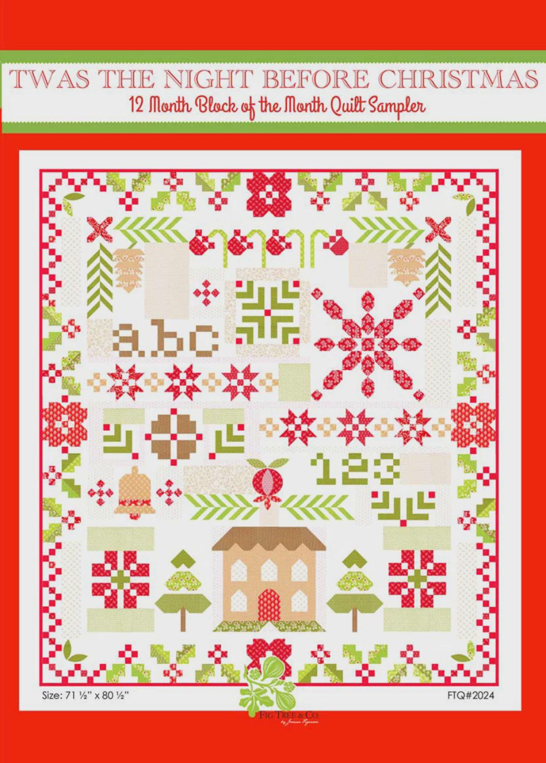 Twas the Night Before Christmas BOM Sampler# FTQ2024