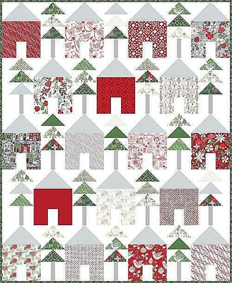Chalet Quilt Pattern by Kate Spain KS1605 Printed Pattern Only Quilt Pattern Size 61" x 61"