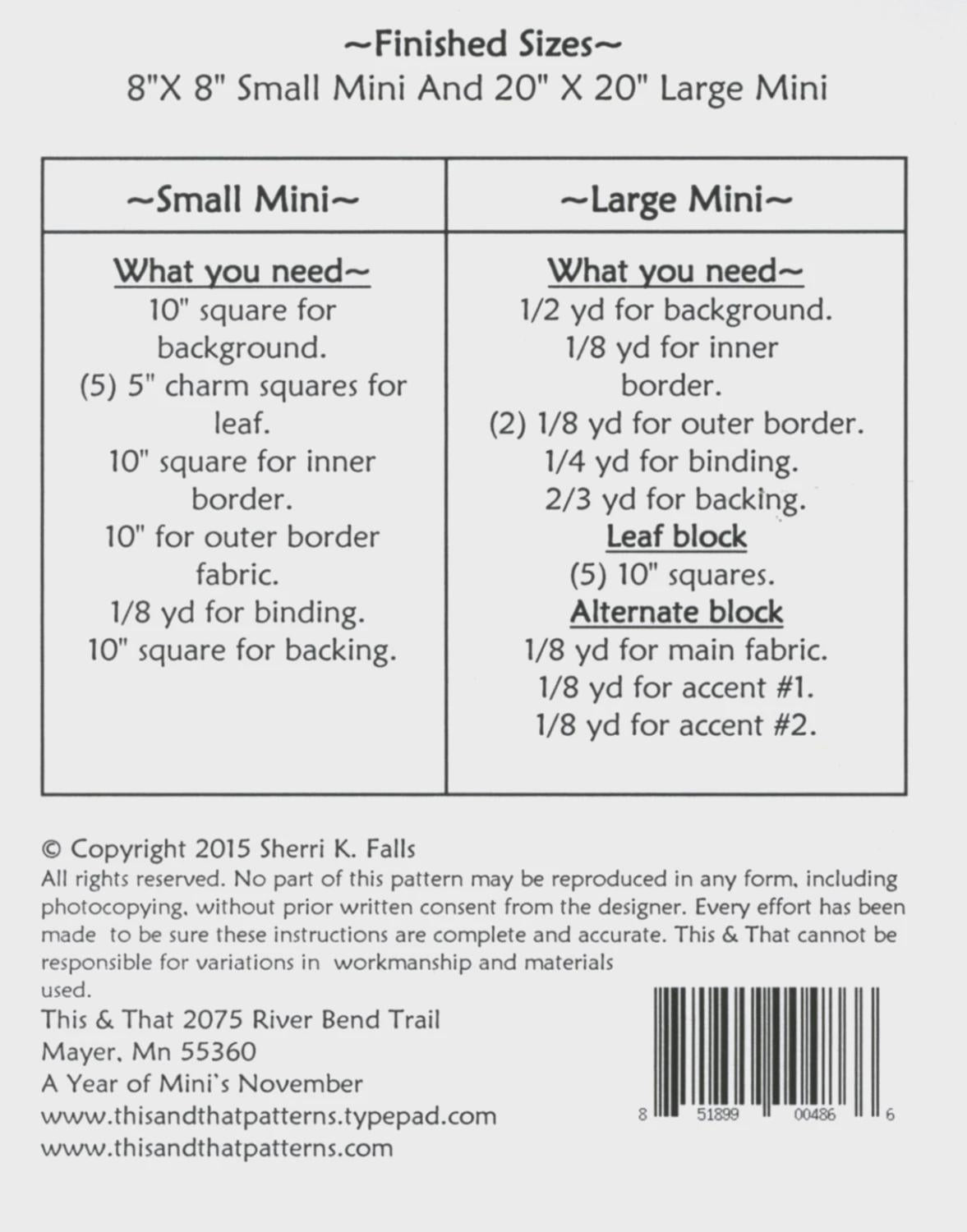 A Year of Mini's November TAT299 from This and That by Sherri Falls Bin MP