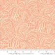 a repeating pattern of orange leaves and branches on a light beige background.