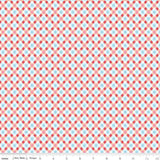 Love Notes Plaid Apricot Yardage C16386-Apricot by Lindsay Wilkes for Riley Blake Designs 1/2 yard increment cut continuously