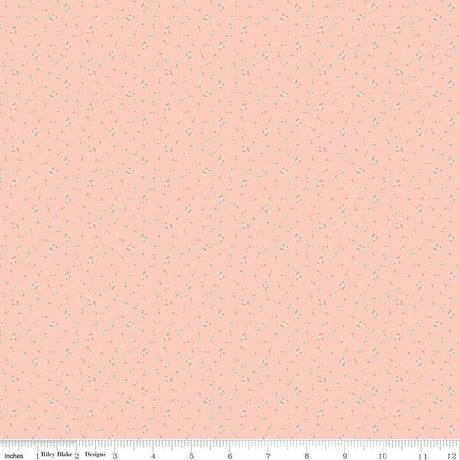 Love Notes Music Notes Apricot Yardage C16384-Apricot by Lindsay Wilkes for Riley Blake Designs 1/2 yard increment cut continuously