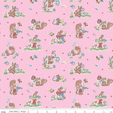 Love Notes Main Pink Yardage C16380-Pink by Lindsay Wilkes for Riley Blake Designs 1/2 yard increments cut continuously