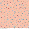 Love Notes Songbirds Apricot Yardage C16382-Apricot by Lindsay Wilkes for Riley Blake Designs 1/2 yard increments cut continuously