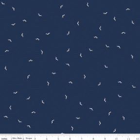 Between the Pages Open Book Navy Yardage C15375-Navy by Fran Gulick of Cotton and Joy for Riley Blake Designs Sold in 1/2 yard increments