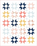 Between the Pages Starlight Navy Yardage C15377-Navy by Fran Gulick of Cotton and Joy for Riley Blake Designs Sold in 1/2 yard increments