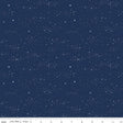 Between the Pages Starlight Navy Yardage C15377-Navy by Fran Gulick of Cotton and Joy for Riley Blake Designs Sold in 1/2 yard increments