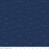 Between the Pages Starlight Navy Yardage C15377-Navy by Fran Gulick of Cotton and Joy for Riley Blake Designs Sold in 1/2 yard increments