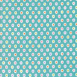 a pattern of small white and colorful circles on a light blue background.
