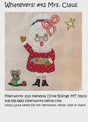 Whatevers! #42 Mrs. Claus pattern by Laura Heine Pattern makes collage quilt that measures 8 x 8