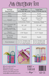 Zuri Crossbody Tote by Knot and Thread Design KAT125