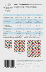 Peanut Butter Pinwheels quilt pattern by Meadow Mist Designs MMD1010