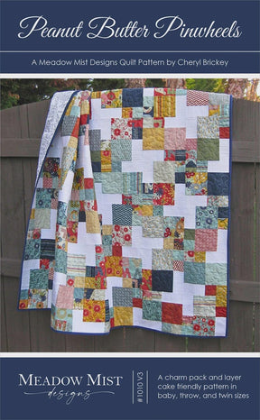 Peanut Butter Pinwheels quilt pattern by Meadow Mist Designs MMD1010
