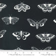 Noir Mystic Moth Ghost Yardage 11543-23 by Alli K Design Sold in 1/2 yard increments