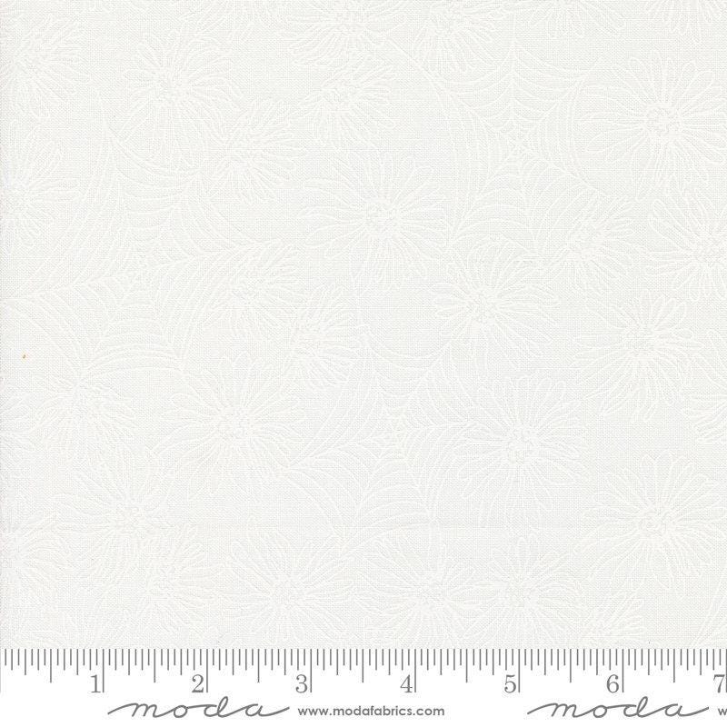 Noir Whispering Webs Ghost White Yardage 11541-31 by Alli K Design Sold in 1/2 yard increments