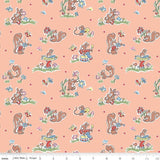 Love Notes Main Apricot Yardage C16380-Apricot by Lindsay Wilkes for Riley Blake Designs 1/2 yard increments cut continuously