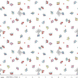 Love Notes Songbirds White Yardage C16382-White by Lindsay Wilkes for Riley Blake Designs 1/2 yard increments cut continuously