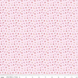 Love Notes Butterfly Floral Soft Pink Yardage C16383-SoftPink by Lindsay Wilkes for Riley Blake Designs 1/2 yard increments cut continuously