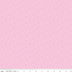 Love Notes Music Notes Pink Yardage C16384-Pink by Lindsay Wilkes for Riley Blake Designs 1/2 yard increment cut continuously