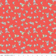 Love Notes Flowers Red Yardage C16381-Red by Lindsay Wilkes for Riley Blake Designs 1/2 yard increments cut continuously