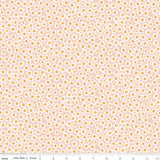 a repeating pattern of small white and yellow flowers, creating a visually pleasing and harmonious design.