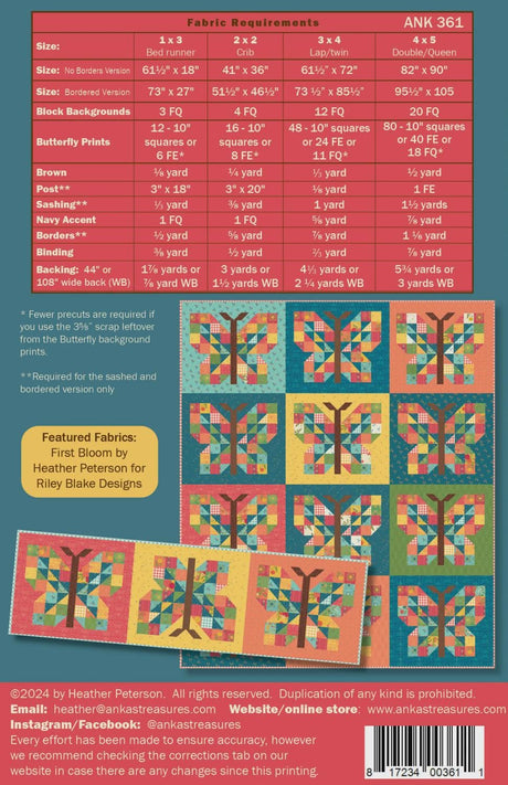 Mariposa ANK361 by Heather Peterson for Anka's Treasures