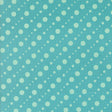 a pattern of white polka dots on a light blue background.