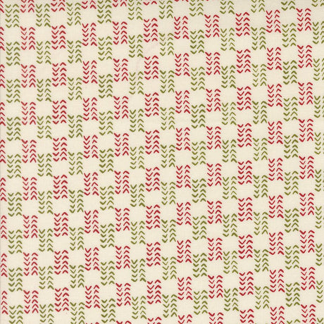 a repeating pattern of red and green arrows on a beige background.