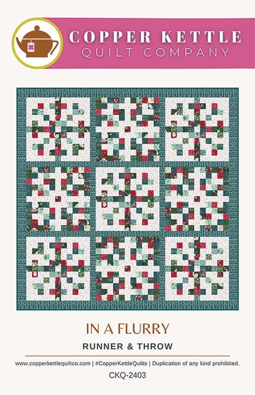 In A Flurry Quilt pattern CKQ-2403 By Sarah Sumbera For Copper Kettle Quilt Company