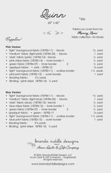 Quinn Quilt Pattern Paper Only AQ 306 by Brenda Riddle Designs for Acorn Quilts