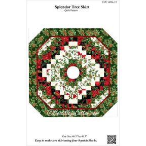 Splendor Tree Skirt CJC4094-15 From Castilleja Cotton by Diane McGregor