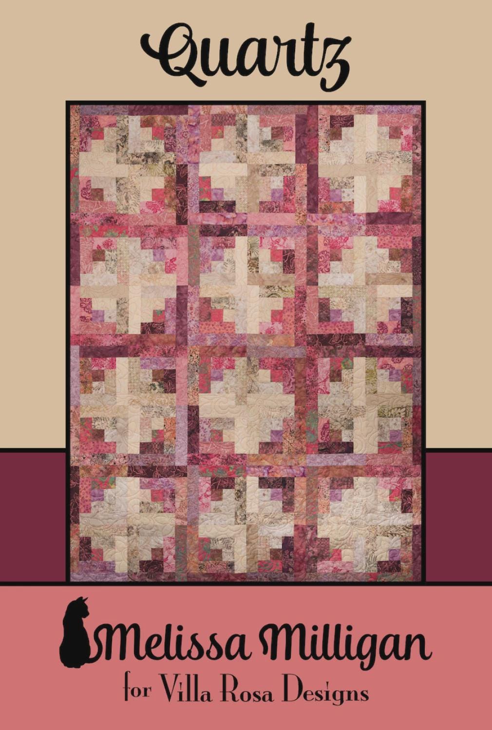 Quartz Printed Pattern by Melissa Milligan for Villa Rosa Designs Size 60" x 80"