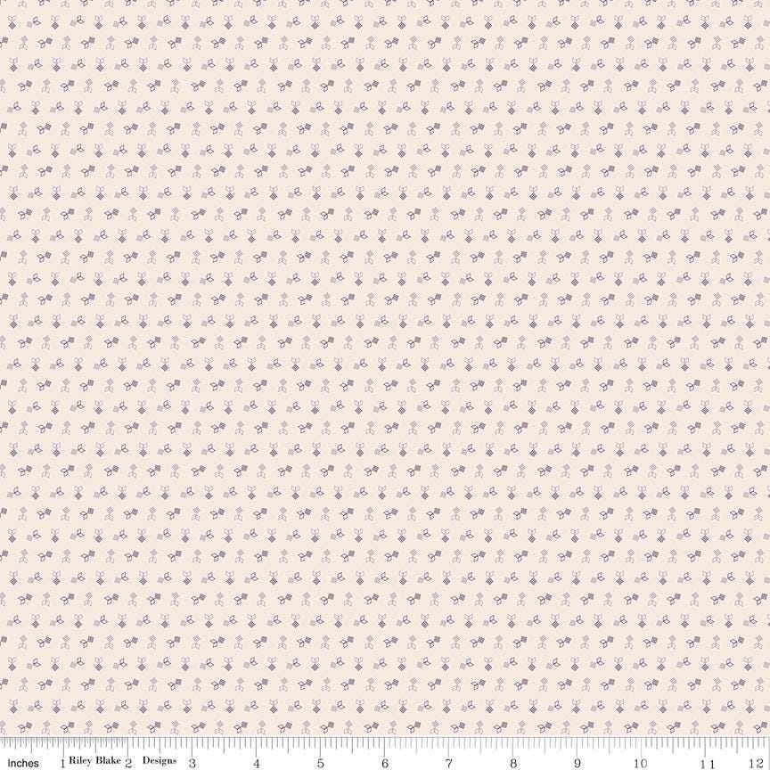 The image is a repeating pattern of small purple flowers or dots arranged in a grid-like fashion.
