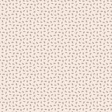 a repeating pattern of small black dots or shapes on a light beige background.