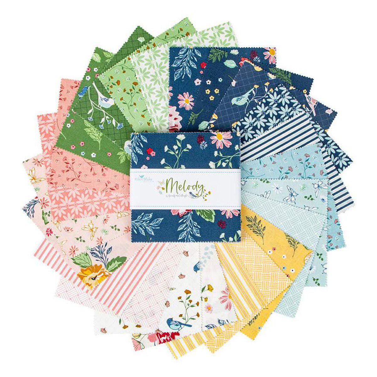 Melody 5&quot; Stacker by Beverly McCullough for Riley Blake Designs includes 42 pieces