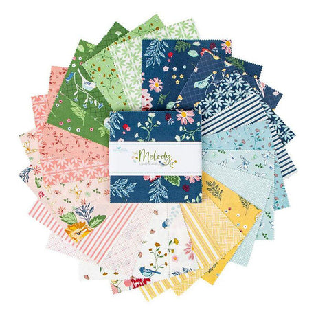 Melody 5&quot; Stacker by Beverly McCullough for Riley Blake Designs includes 42 pieces
