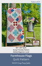 Farmhouse Flags Printed Quilt Pattern By Easy Piecy Quilts EPQ134, 68" x 68"