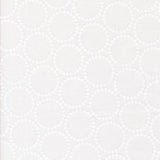 a repeating pattern of white circles on a white background.