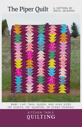 The Piper Quilt Pattern KTQ184 by Kitchen Table Quilting (baby, lap, twin, queen and king sizes)